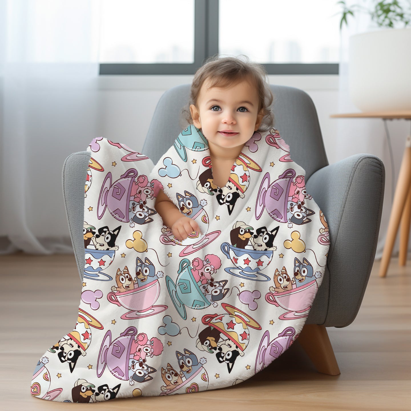 Personalized Bluey Blanket